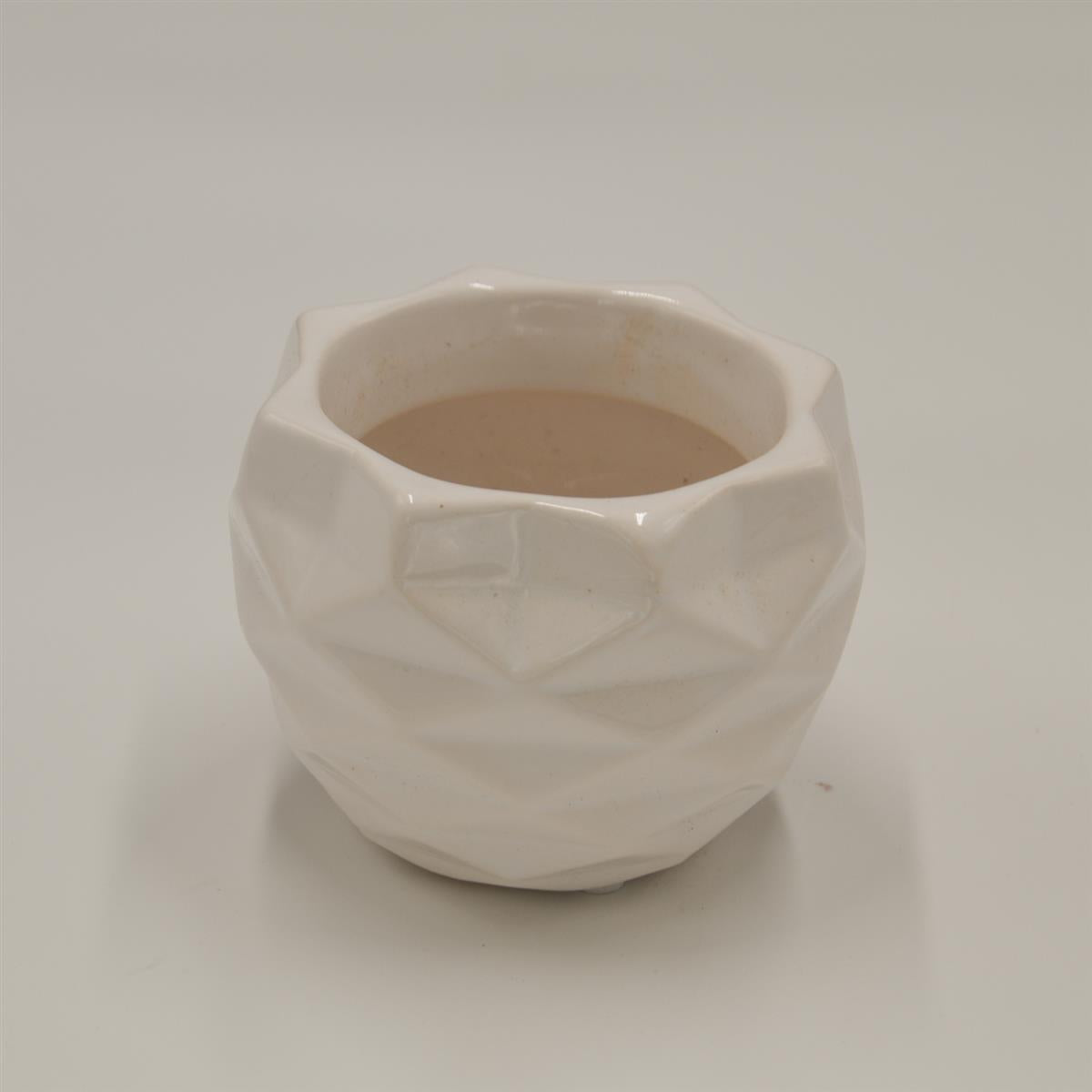 Übertopf NINA Weiß für 6cm Sukkulenten