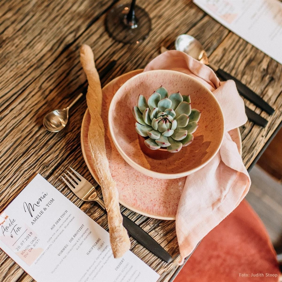 Sukkulenten Gastgeschenke zusammenstellen