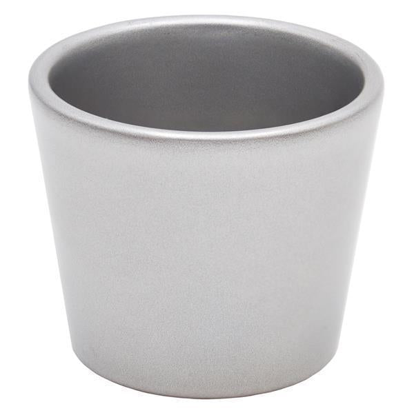 Übertopf SILBER für 6cm Sukkulenten