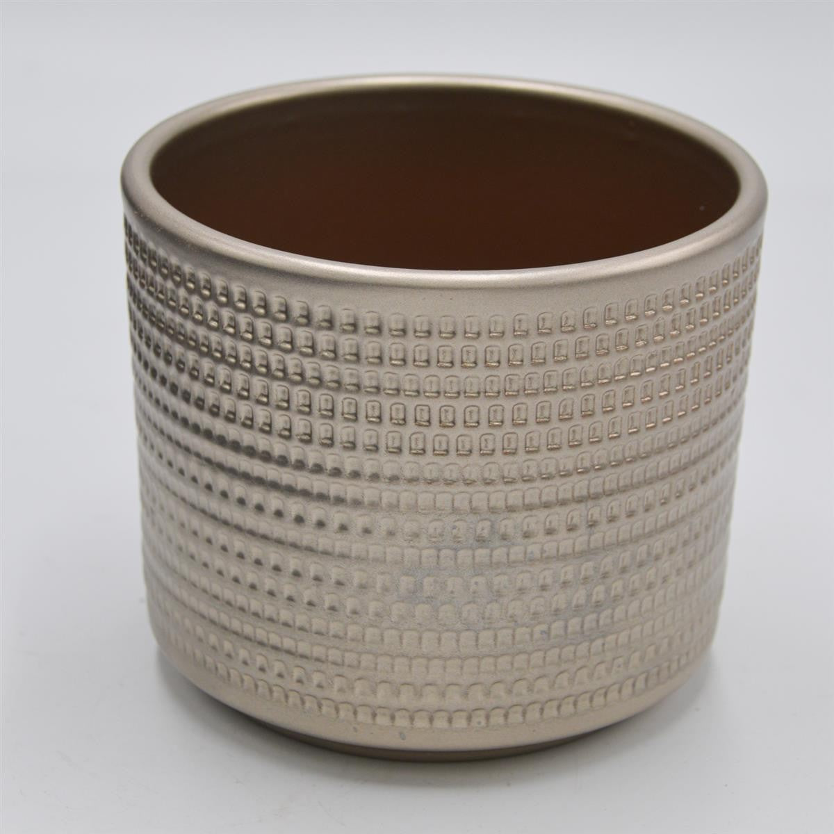 Übertopf TEXTUR  Metallic für 10,5cm Sukkulenten